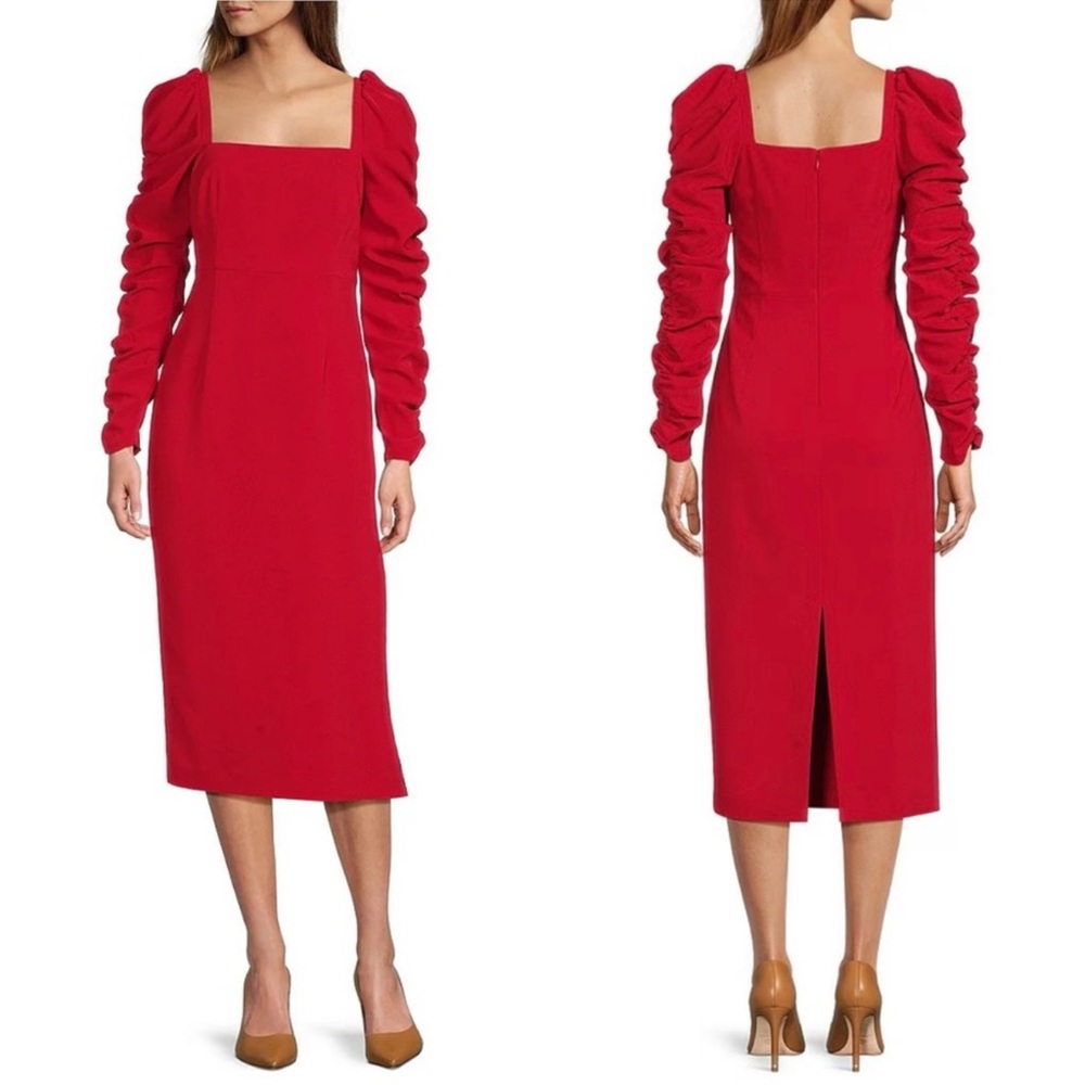 ANTONIO MELANI Red Long Sleeve Dress